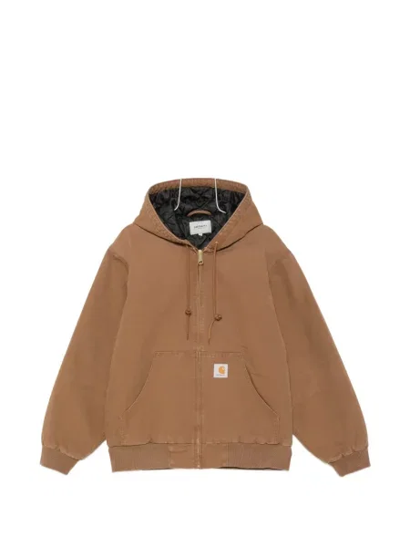 Geacă Carhartt Wip cu glugă maro