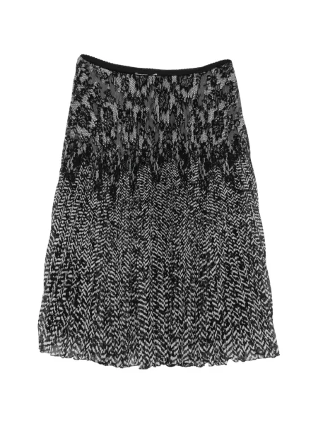 Fustă midi Ermanno Firenze din dantelă negru