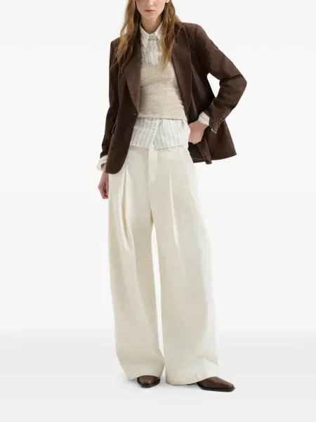 Top Brunello Cucinelli de lână cu model floral