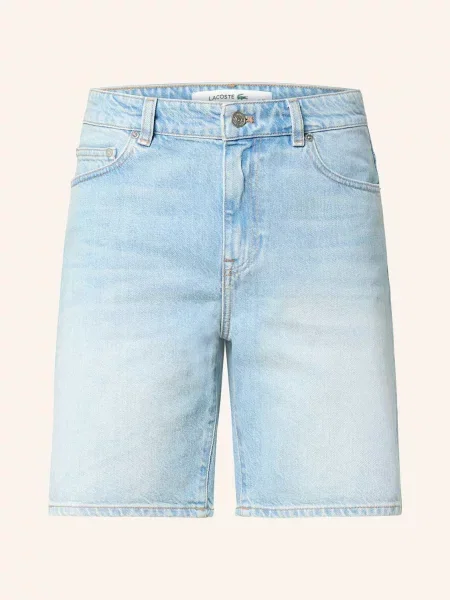 Szorty LACOSTE Bermuda Shorts Washed Bleach 34 niebieskie