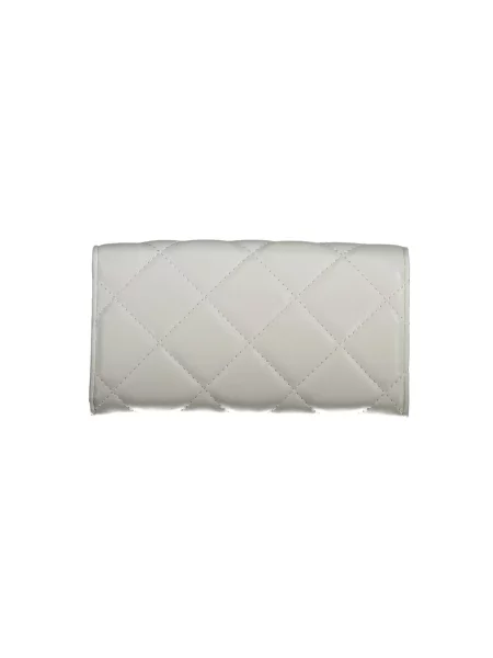 Lniany portfel Valentino Bags szary