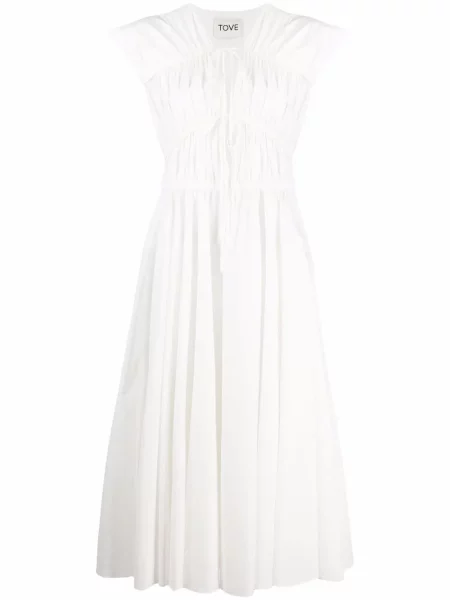 Костюм рокля Tove бяло