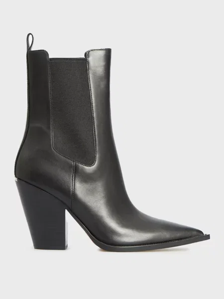 Кожаные ботинки Michael Kors черные