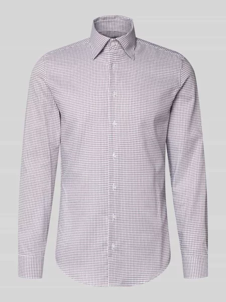 Koszula biznesowa o kroju slim fit z bawełny z kołnierzykiem typu button down Seidensticker