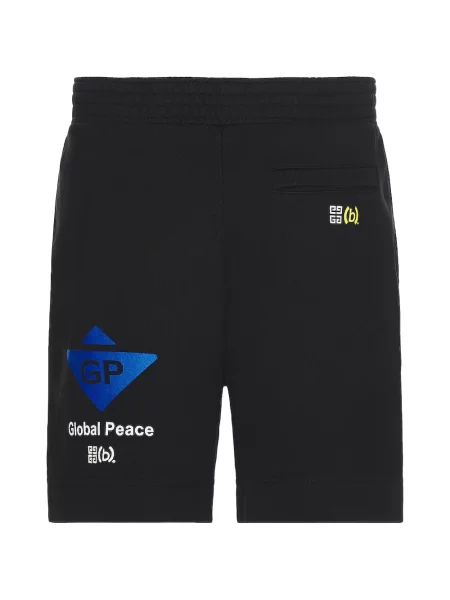 Pantaloni scurți Givenchy cu broderie negru