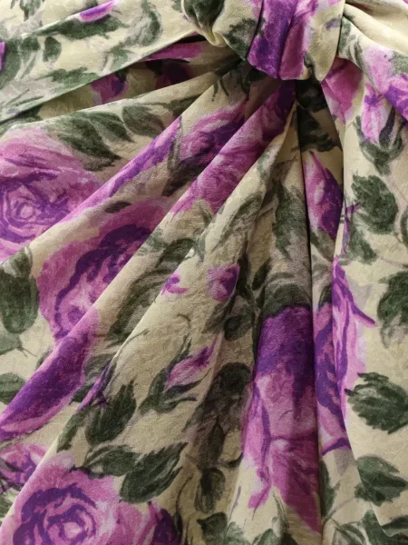 Fustă midi Chloé cu model floral cu imagine galben