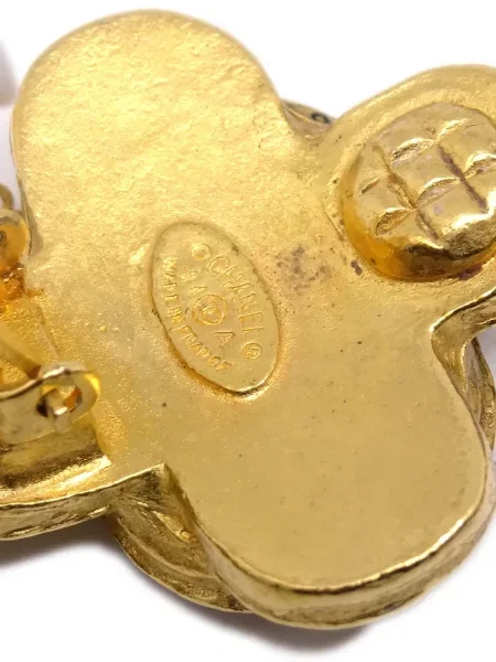 Náušnice Chanel Pre-owned zlaté
