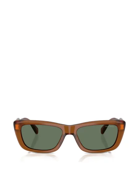 Ochelari de soare dreptunghiulari Miu Miu Eyewear maro