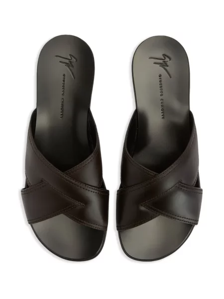 Papuci Giuseppe Zanotti din piele maro