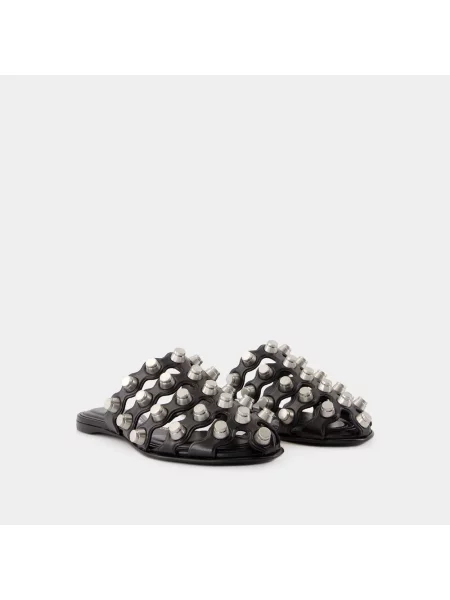 Klapki mules Alexander Wang czarne