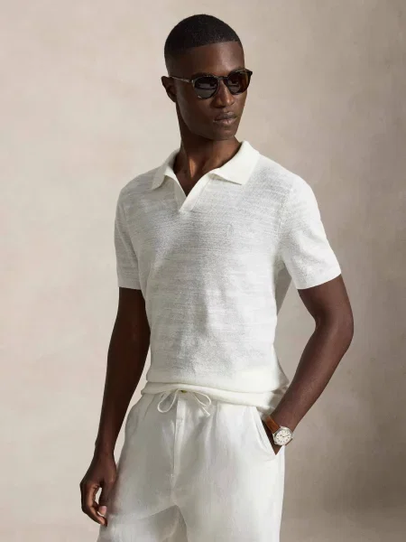 Tricou polo Polo Ralph Lauren de in alb