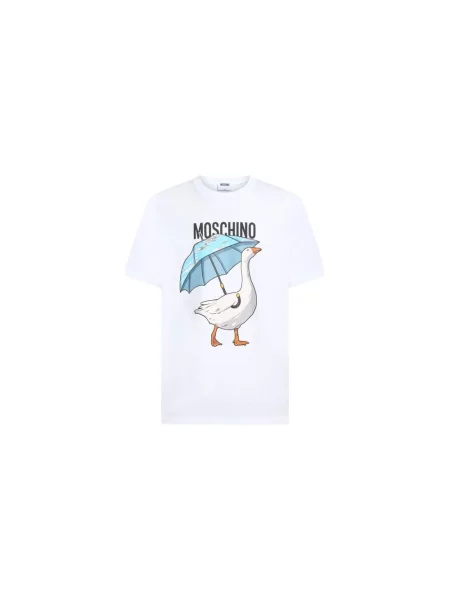 Koszulka Moschino z nadrukiem biała