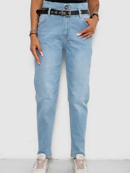 Джинси мом Ager блакитний