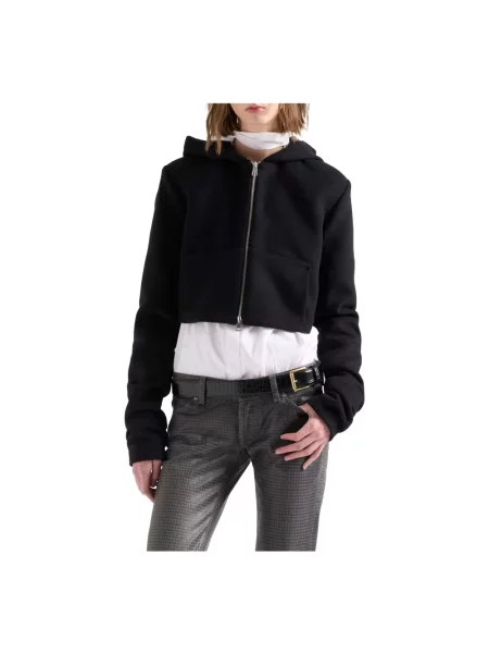 Bluza rozpinana 7 For All Mankind wełniana czarna