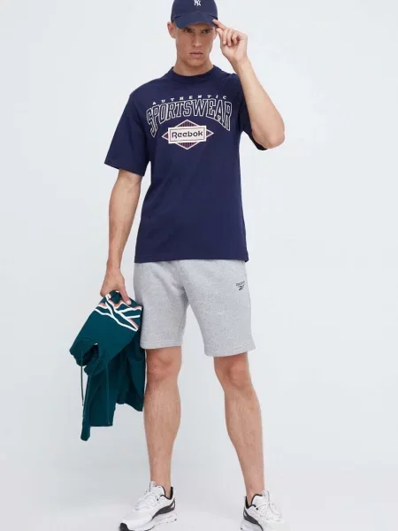 Kratka majica Reebok Classic mornarsko modra