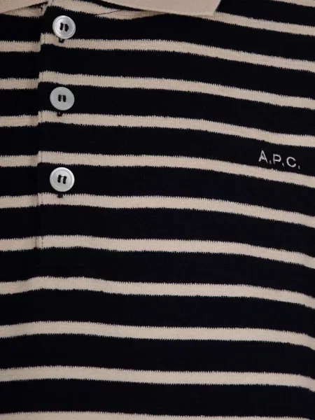 Polo A.p.c. cu dungi albastru