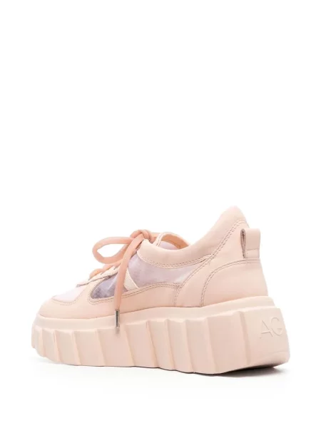 Sneakersy Agl na platformie różowe
