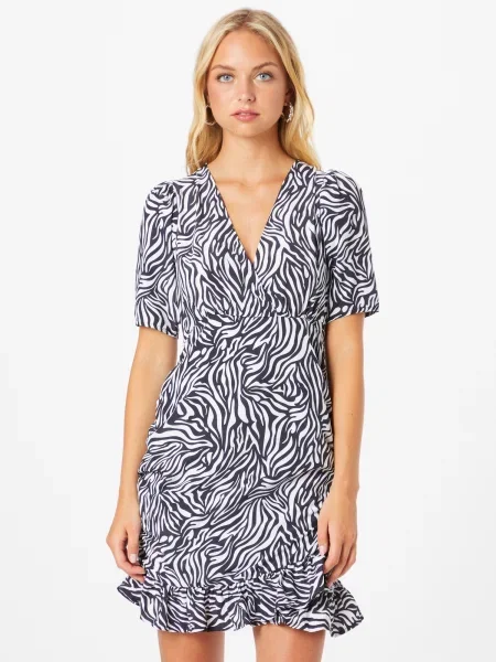 Nasty Gal Rochie negru alb