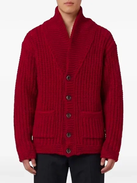 Gulerat cardigan Barena roșu