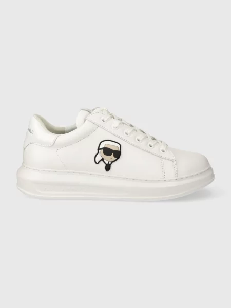Karl Lagerfeld sneakers din piele KAPRI alb