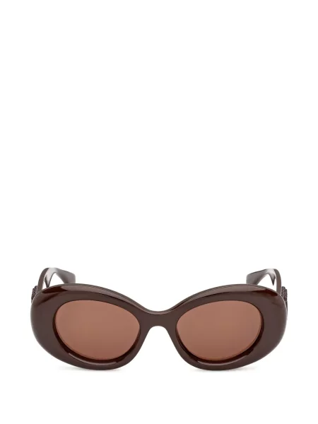 Ochelari de soare Max Mara Eyewear cu autograf maro