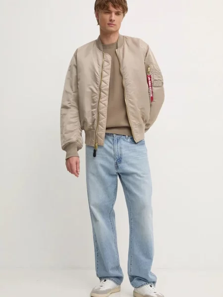 Alpha Industries bomber dzseki bézs