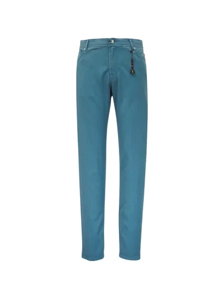 Kalhoty Marco Pescarolo s autogramem modré