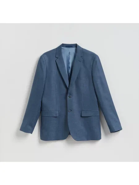 Reserved Sako slim fit s viskózou indigová