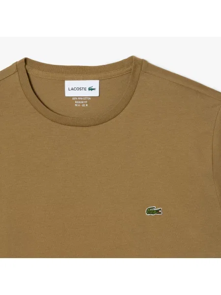 Lacoste T-Shirt Pima brązowy