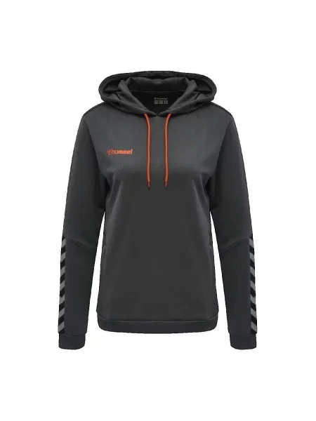 Hummel Sportska sweater majica Authentic tamo / koraljna siva