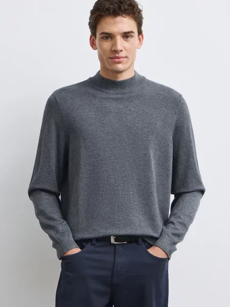 Medicine sweter z wiskozą szary