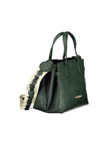 Lniana wielobarwność torebka crossbody Valentino By Mario Valentino zielona