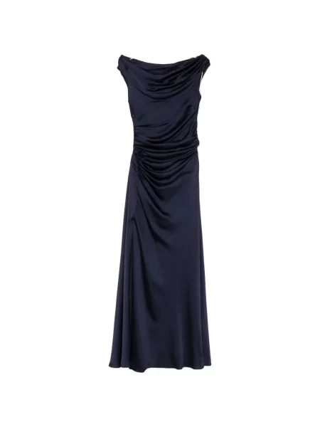 Rochie maxi Simkhai cu volane albastru