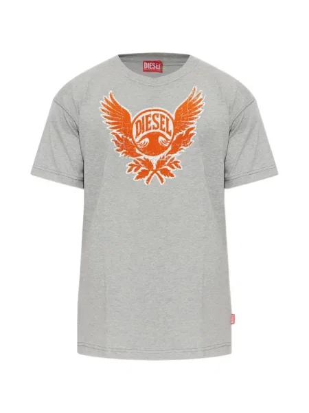 Tricou Diesel cu imagine gri