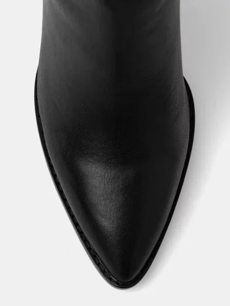 Кожаные сапоги Steve Madden черные