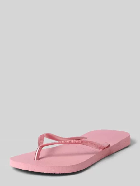 Japonki z detal z logo Havaianas różowe