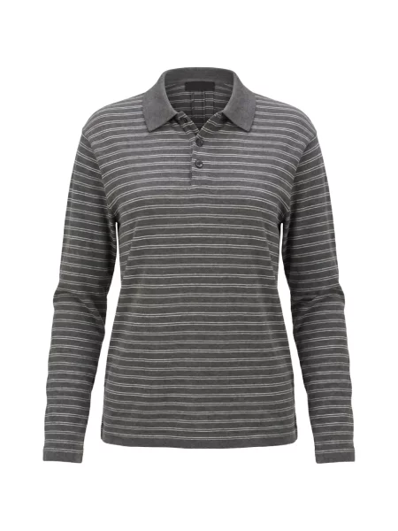 Lung tricou polo Nili Lotan gri