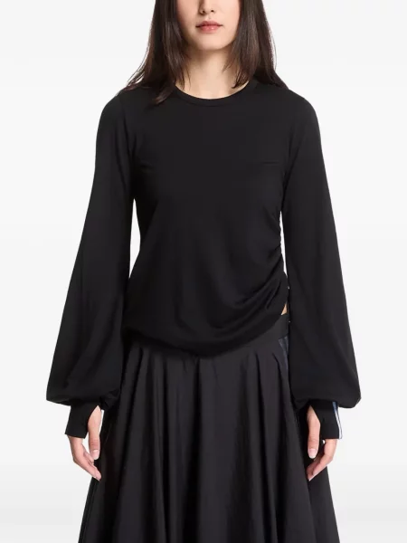 Decora lung top Y-3 negru