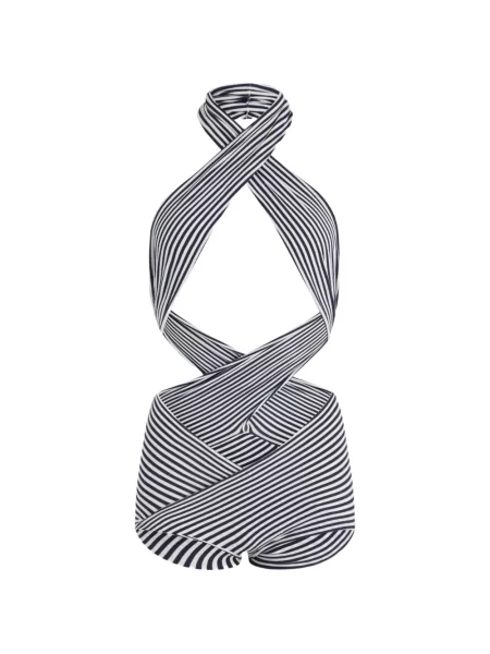 Prugasti kombinezon Jean Paul Gaultier bijela