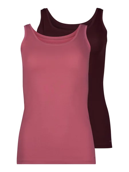 Skiny Top roz / vin roșu