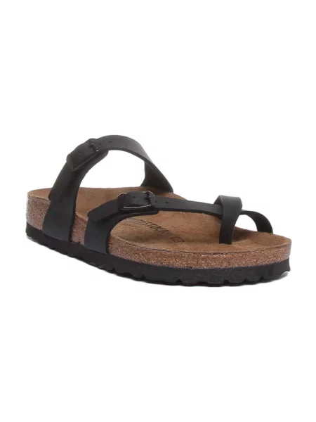 Klapki Birkenstock zamszowe czarne