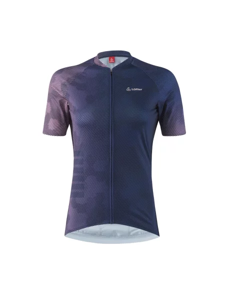 Koszulka rowerowa FZ Classy HotBond® krótki rękaw Ciemnoniebieska niebieska
