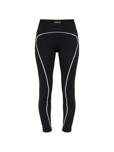 Leggings Off-white cu imagine alb