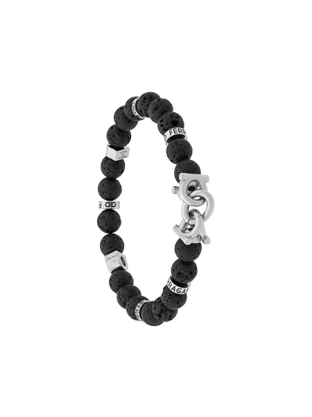 Brăţară Salvatore Ferragamo cu mărgele negru