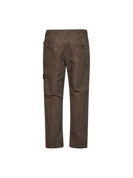 Сhinosy Stone Island z kamieniami brązowe