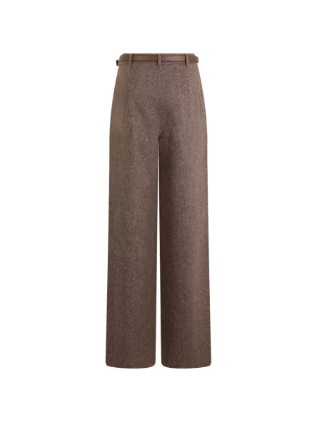 Cu centură pantaloni Max Mara maro