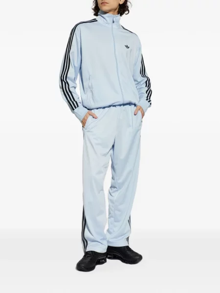 Ριγέ τένις μπλούζα Adidas με αυτόγραφο μαύρο