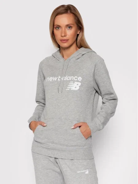 Dámska mikina New Balance Core Fleece Hoodie grey sivá