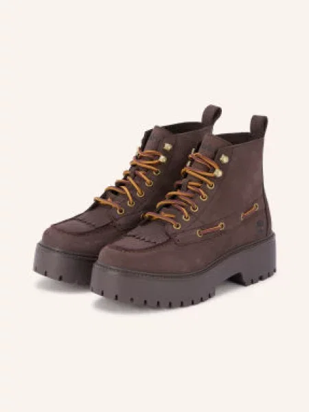 Timberland Botki Sznurowane Stone Street braun brązowe