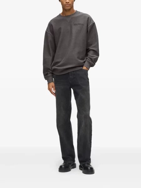 Hanorac Karl Lagerfeld Jeans cu imagine gri